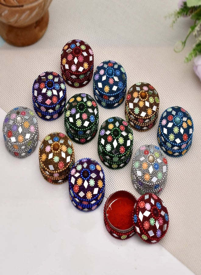 Craftam Aluminum Lakh Sindoor Boxe, Kumkum Box Bharani Wedding Return Gifts (Set of 24) - Image 2
